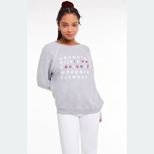 Wildfox Love Yourself Sommers Sweater Size L